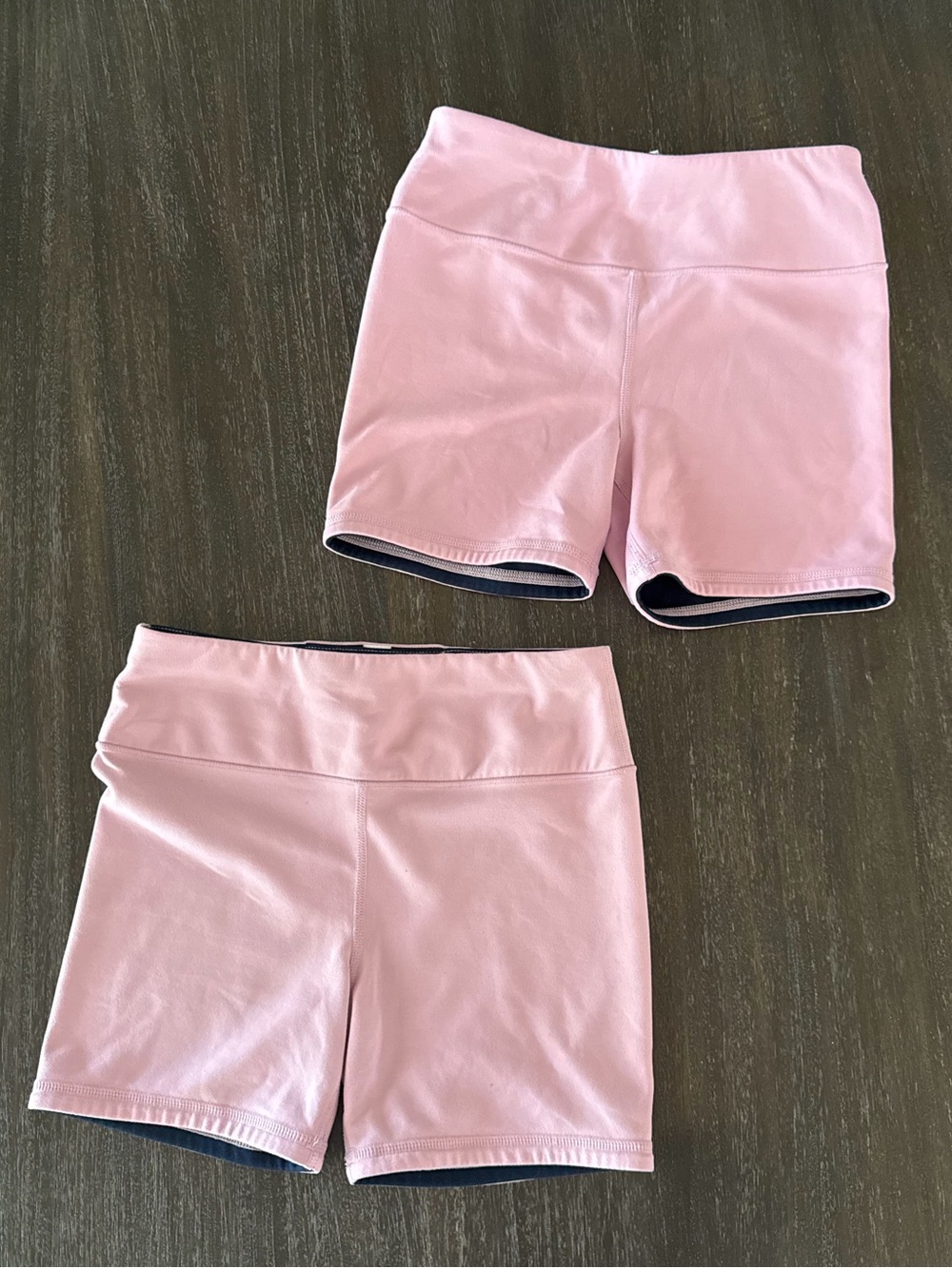 Avia Girls 2 pairs Medium 7 Pink Gymnastics/Dance Spandex Shorts
